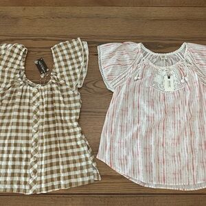 Ladies summer blouse, side large, NWT, set of two